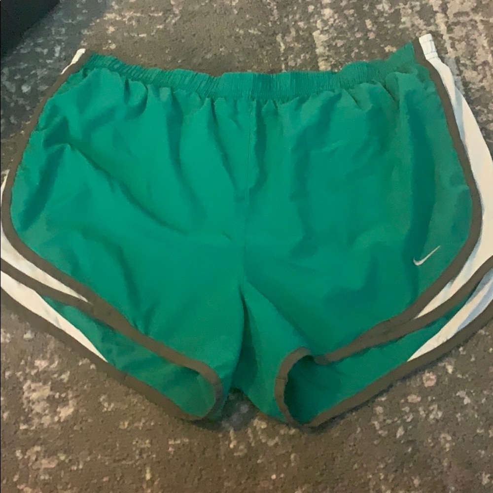 Dark green Nike Dri fit shorts